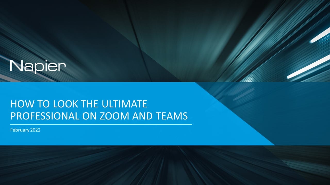 Webinar - How to Look the Ultimate Professional on Zoom and Teams